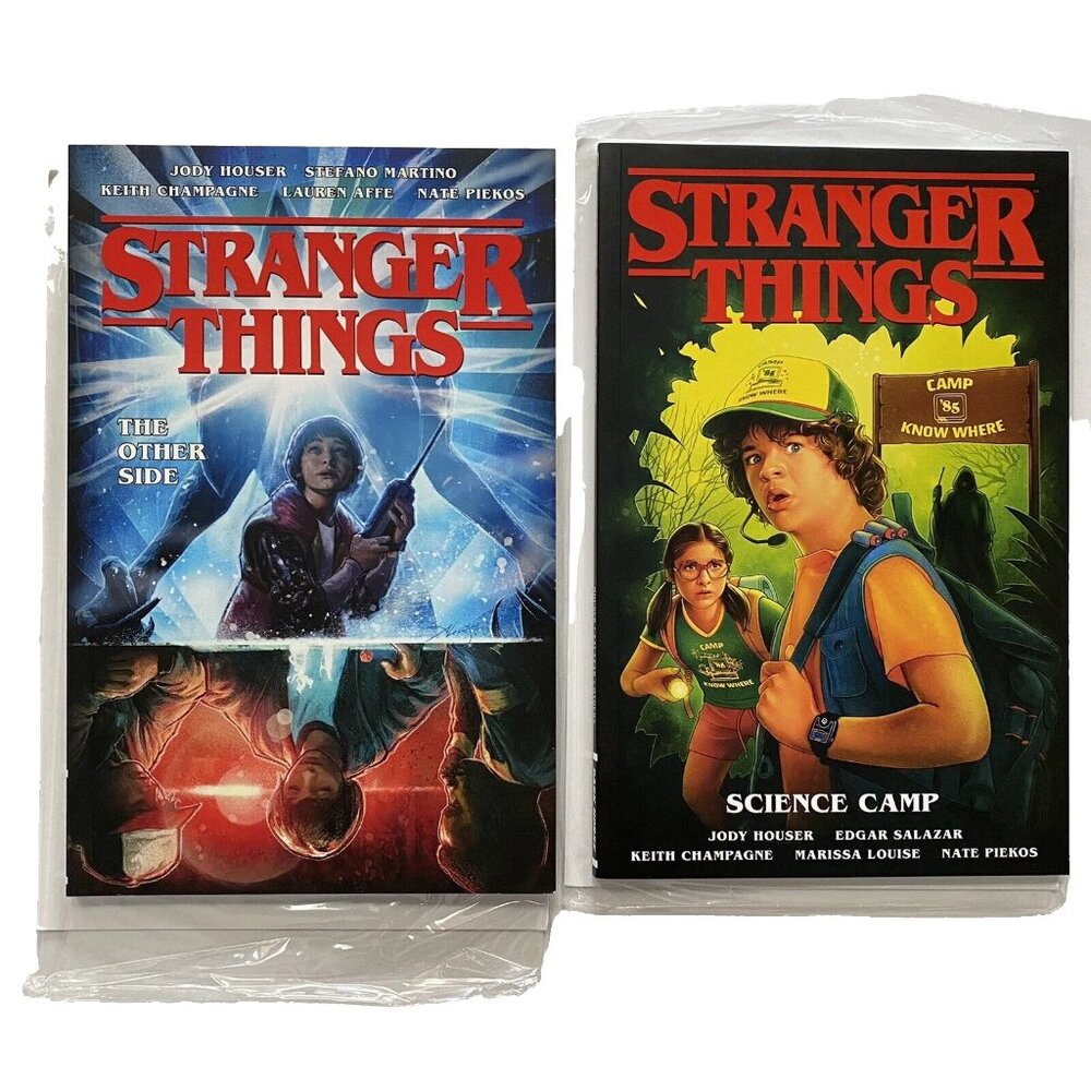 Stranger Things Comic Books Pair Science Camp + The Other Side Graphic Novels